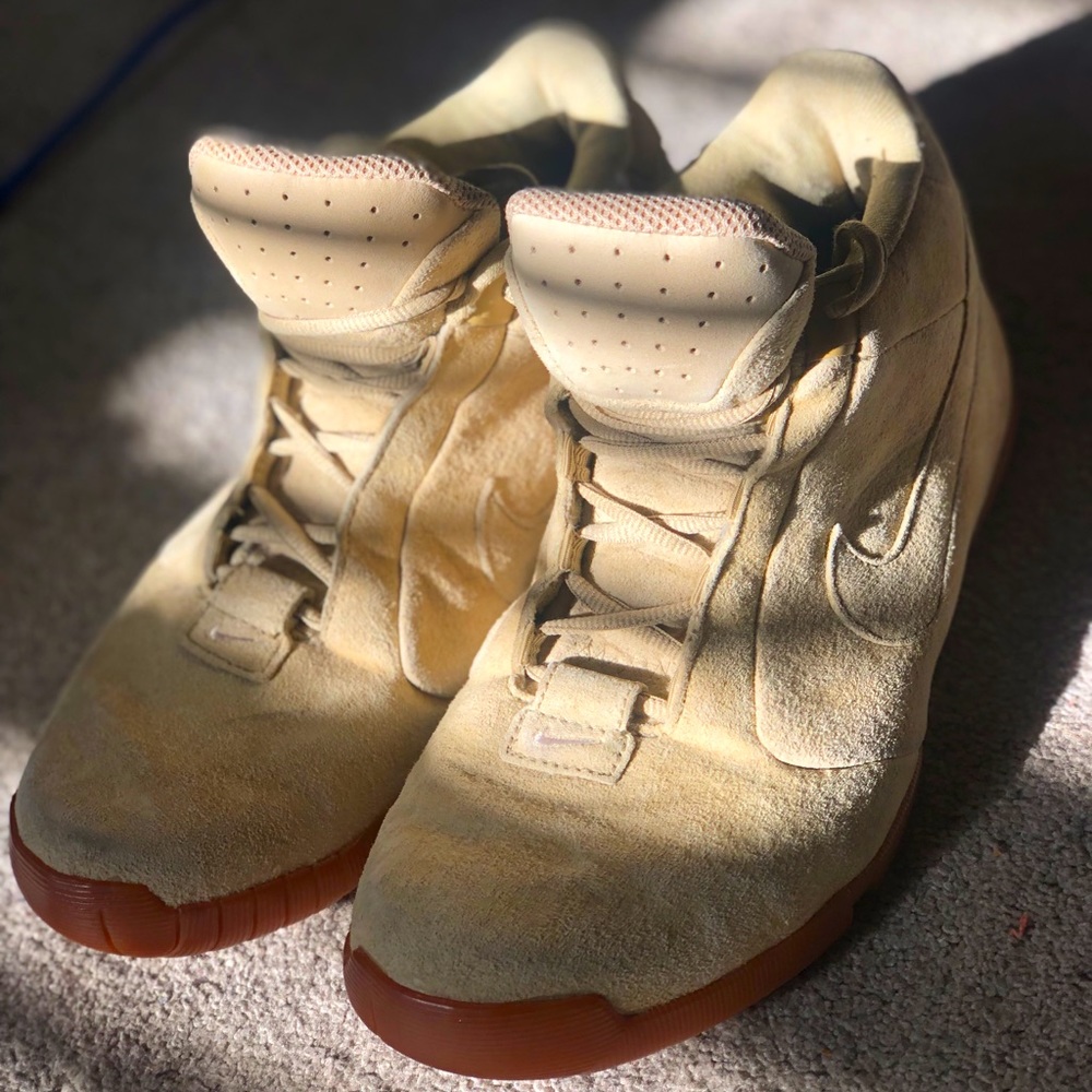 Women’s Tan Suede Nike Air Shoes